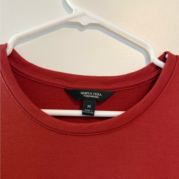 Simply Vera Vera Wang Kids Long Sleeve Tops - Olive and Burgundy - Picture 7 of 10